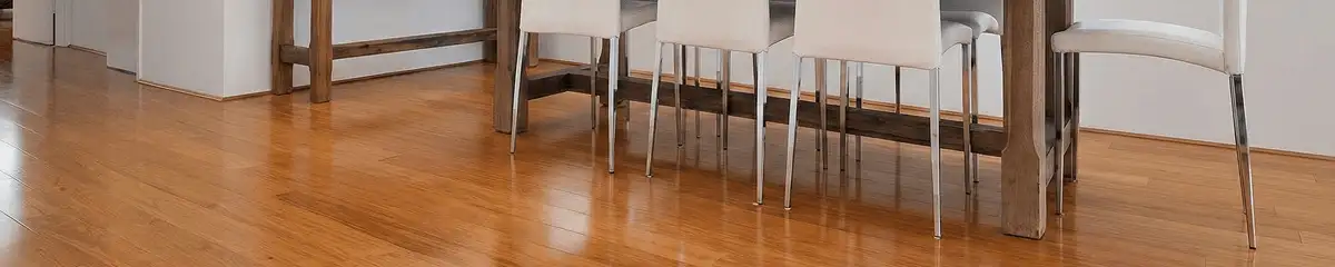 Professionally installed and refinished bamboo flooring in a residential home, showcasing smooth finish and natural wood tones in Staten Island, NY